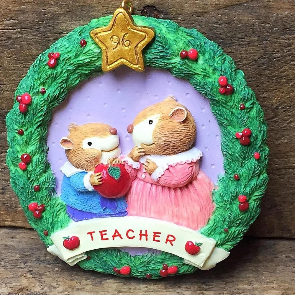 Hallmark Apple For Teacher Ornament 1996